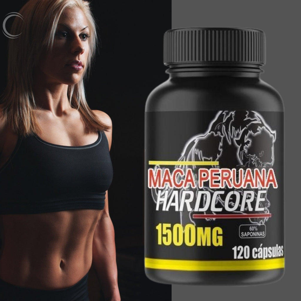 Kit 2x Maca Peruana Hardcore Premium Pura 100% Original 120 cápsulas 500 mg