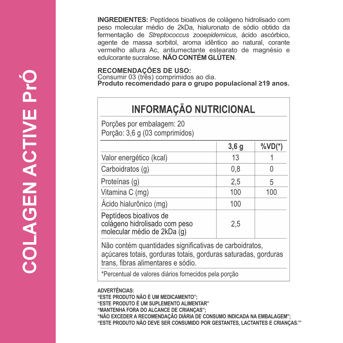 2x Suplementos Colageno c/ Ácido Hialurônico 1200mg 60 Comprimidos Daily Nutrition