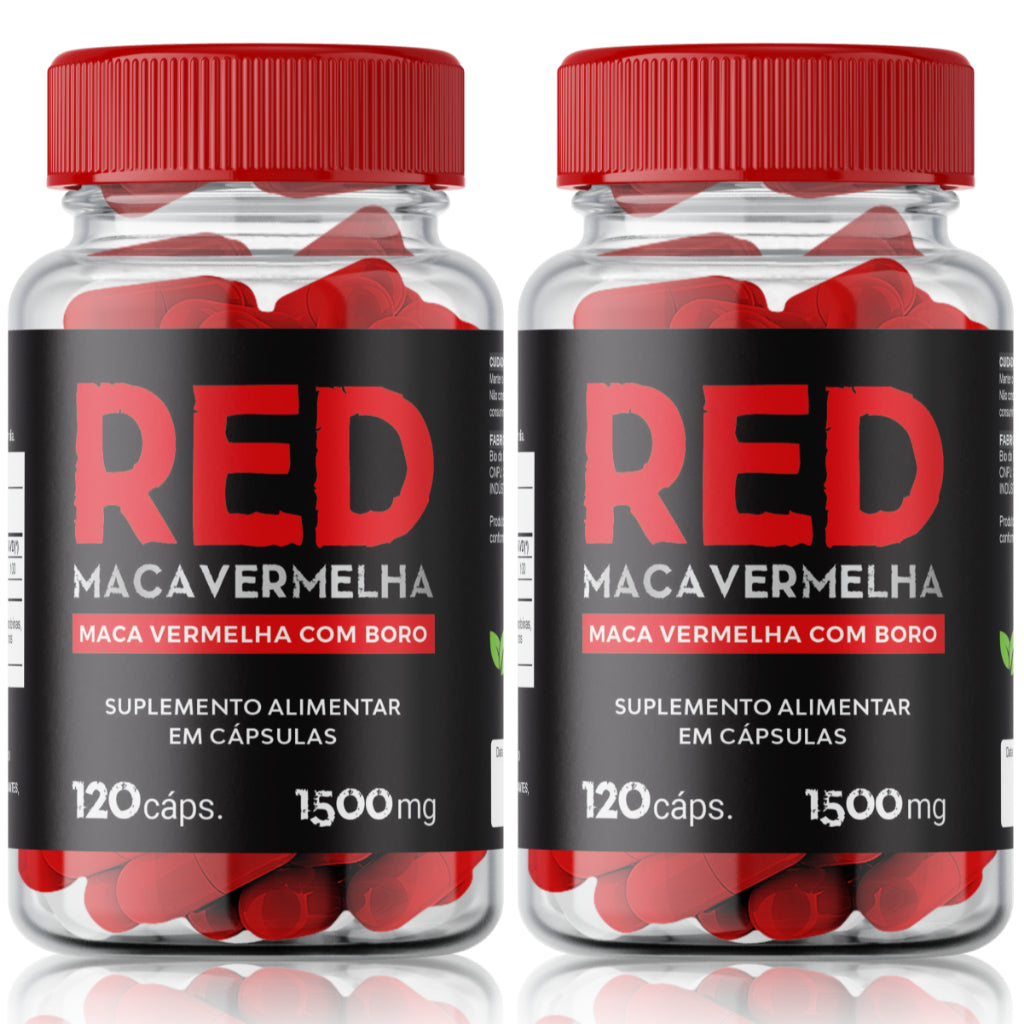 Maca Peruana Red Maca Vermelha Suplemento Vigor em cápsulas Daily Nutrition