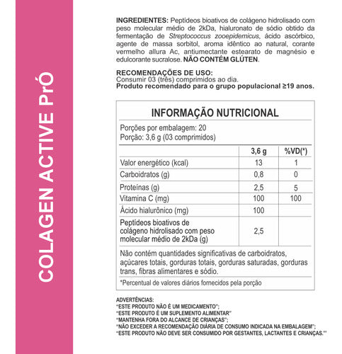 5x Colagen Active Pró Com Ácido Hialurônico Vitamina C