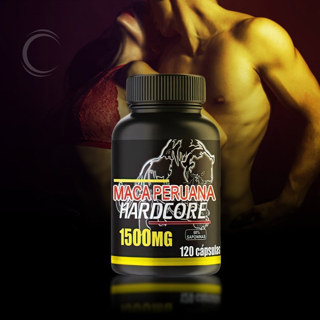 Kit 2x Maca Peruana Hardcore Premium Pura 100% Original 120 cápsulas 500 mg