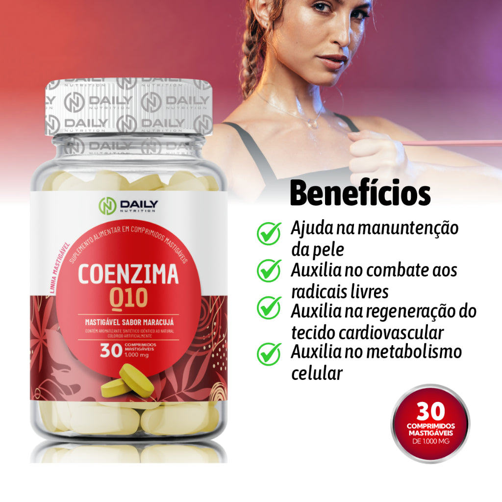 Coenzima Q10 Maracujá Suplemento Energia Daily Nutrition