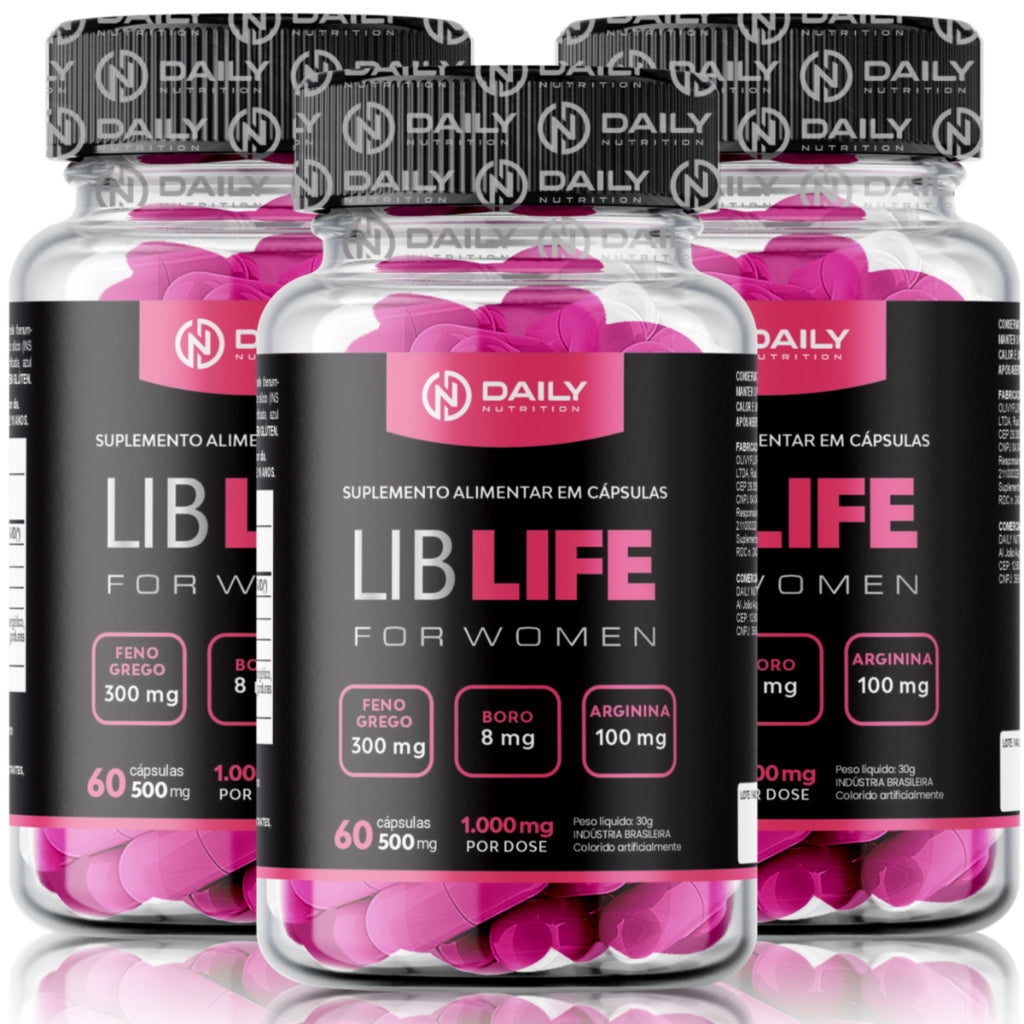 Suplemento Feminino Lib Life for Women Daily Nutrition 60 cápsulas 500 mg