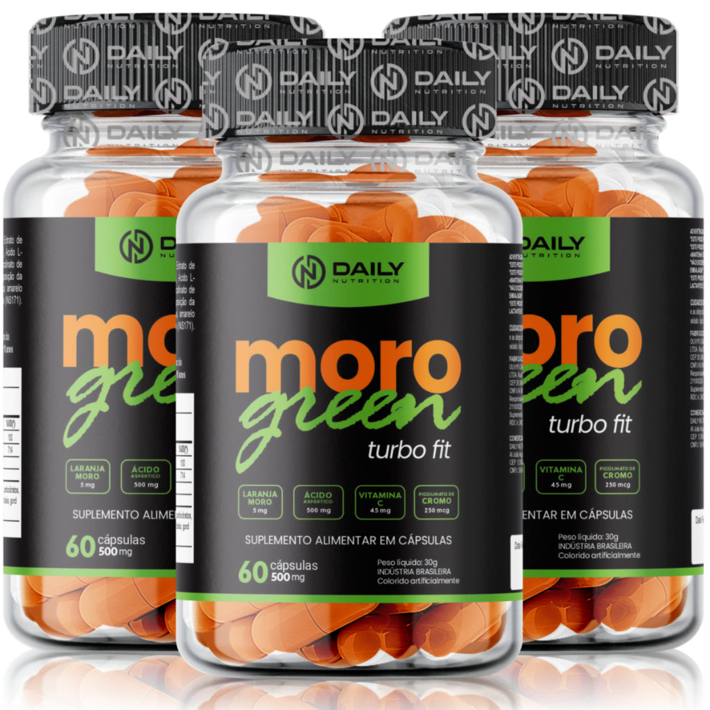 Moro Green Turbo Fit com Ácido Clorogênico Laranja Moro e Picolinato de cromo Daily Nutrition