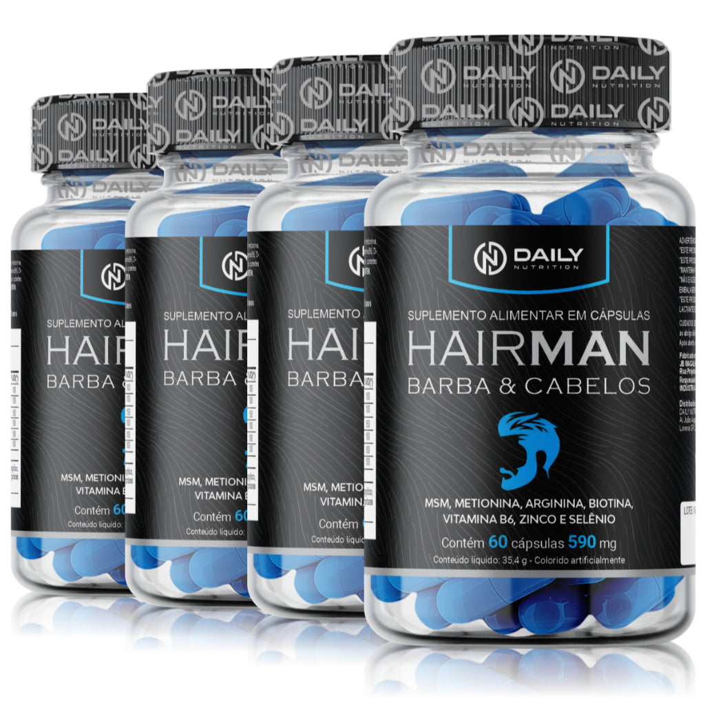 Suplemento Masculino HairMan para Barba e Cabelos Daily Nutrition