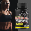 Maca Peruana Hardcore Premium Pura 100% Original 120 Cápsulas 1500 mg