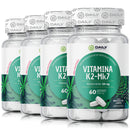 Vitamina K2-Mk7 Vegana Mastigável | Suplemento Mastigável para Vitamina D e Bem-Estar Diário