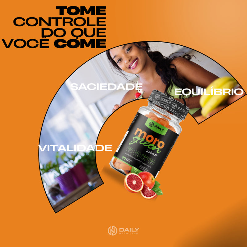 Moro Green Turbo Fit com Ácido Clorogênico Laranja Moro e Picolinato de cromo Daily Nutrition