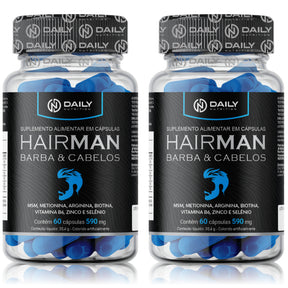Suplemento Masculino HairMan para Barba e Cabelos Daily Nutrition