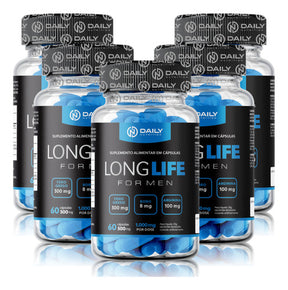 5x Long Life For Men Arginina Feno Grego Daily Nutrition