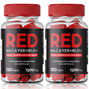 Maca Peruana Red Maca Vermelha Suplemento Vigor em cápsulas Daily Nutrition