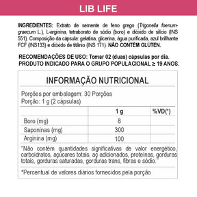 3x Suplementos Lib Life For Women 500mg 60 Cápsulas Daily Nutrition