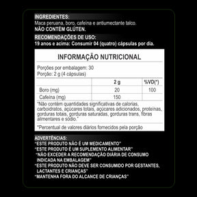 Maca Peruana Maca Black com Boro Daily Nutrition 120 cápsulas 500 mg