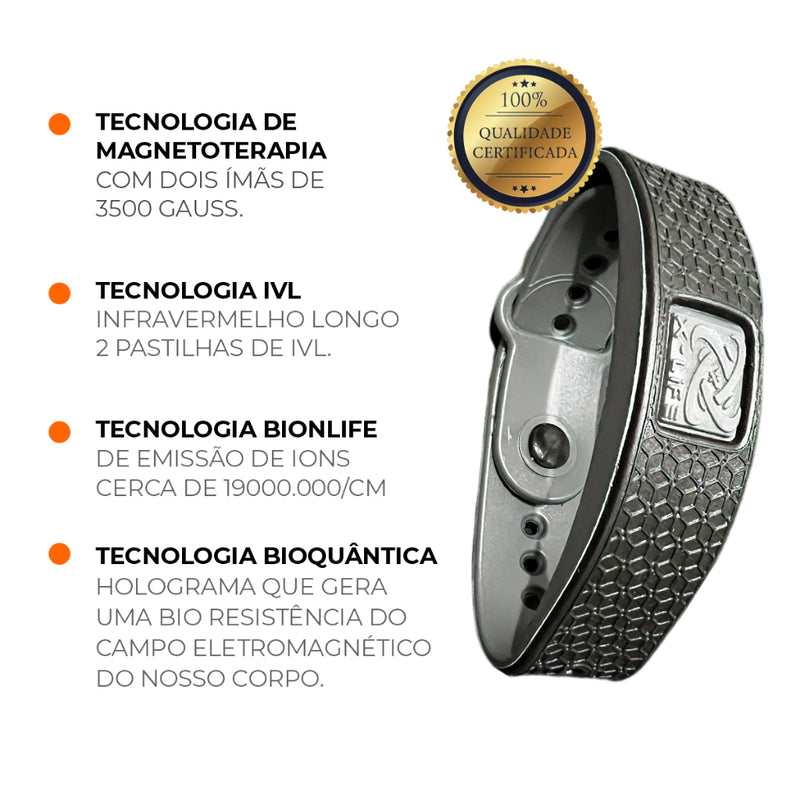 Pulseira Bracelete com Infravermelho e Tecnologia EVI Longo Neomídio XLife