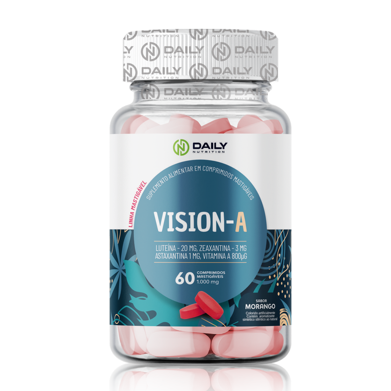 Vision-A Daily Nutrition Suplemento para Saúde Ocular com Luteína, Zeaxantina e Astaxantina