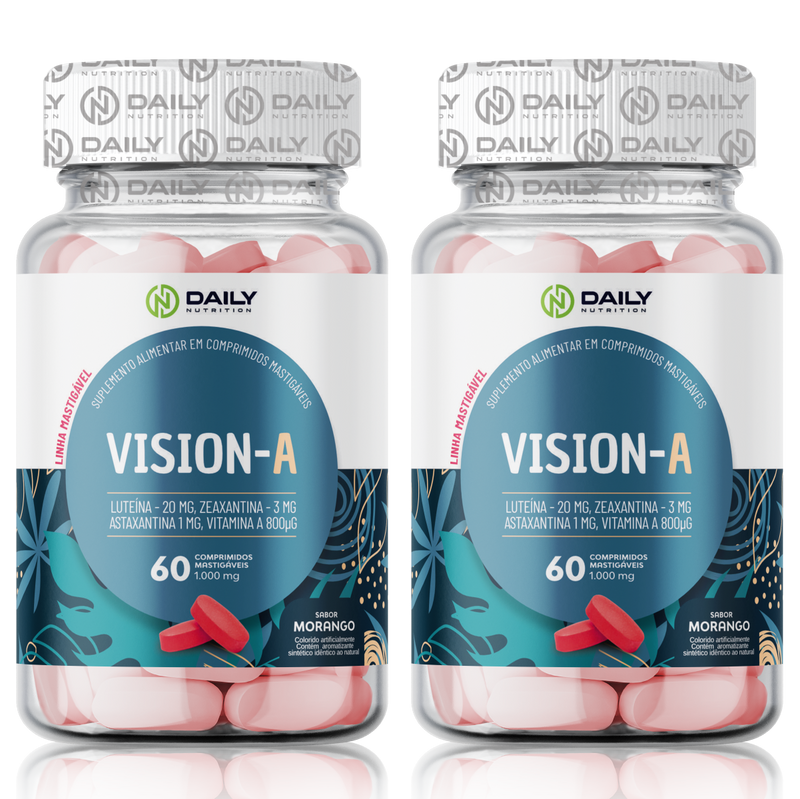 Vision-A Daily Nutrition Suplemento para Saúde Ocular com Luteína, Zeaxantina e Astaxantina