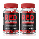 2x Suplementos Red Maca Vermelha com Boro 1500mg 120 Cápsulas Daily Nutrition