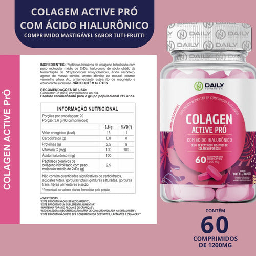 5x Colagen Active Pró Com Ácido Hialurônico Vitamina C