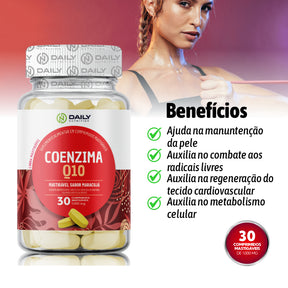 Coenzima Q10 Maracujá Suplemento Energia Daily Nutrition