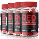 4x Maca Peruana Vermelha RED Cafeína e Boro Suplemento em cápsulas