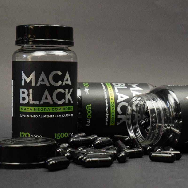 Maca Peruana Maca Negra com Boro Daily Nutrition Suplemento Alimentar 120 cápsulas 1500 mg